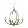 Savoy House Forum Silver Metal 6-light Chandelier