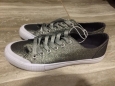 Women's June Glitter Sneakers - Mossimo Supply Co. Silver Size 8