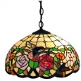 Tiffany-style 2-light Floral Hanging Lamp