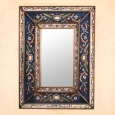 Handmade Cajamarca Frost Wood Frame Mirror (Peru)