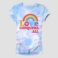 Pride Adult Love Wins Tie-Dye Tee Blue Xxl, White