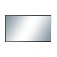 Benzara Trendy Black Wood and Glass Rectangle Wall Mirror