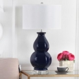 Safavieh Lighting 30.25-inch Juniper Navy Table Lamp