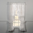 Ellis Curtain Beverly Lace Priscilla Pair with Ties