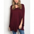 JED Women's Layer Effect Soft Knit Tunic Top