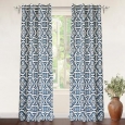 DriftAwayFloral Trellis Room Darkening Window Curtains, 2 Panels