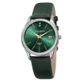 Akribos XXIV Women's Quartz Diamond Leather Green Strap Watch