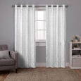 ATI Home Watford Distressed Metallic Print Thermal Grommet Top Window Curtain Panel Pair (As Is Item)