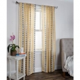 Arden Loft Mindwork Collection Geometric Pattern Cotton Curtain Panel