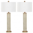 Safavieh Lighting Ollie 31.5-Inch Faux Snakeskin Table Lamp (Set of 2)