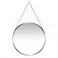 17.5 inch Rose Gold Wall Mirror Franc by Infinity Instruments - Gold/Copper