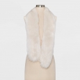 Mossimo Supply Co. Women's Cold Weather Scarves Scarf Stole Faux Fur Cream