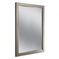 Headwest Modern Brush Nickel Wall Mirror