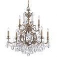 Crystorama Lighting Group 5579-CL-S Dawson 9 Light 29-1/2