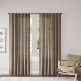 Madison Park Harlow Dobby Jacquard Window Curtain Panel Pair (As Is Item)