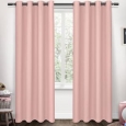 ATI Home Sateen Blackout Kids Grommet Top Window Curtain Panel Pair