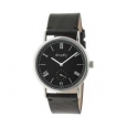 Simplify 5100 Leather Band Watch Black Leather/Silver/Black