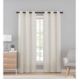 VCNY Home Marcus Pleated Solid Semi-Sheer Curtain Panel Pair