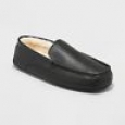 Goodfellow & Co Men's Carlo Leather Driving Slippers - Black - Size:7