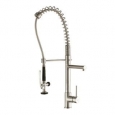 KRAUS Commercial-Style Single-Handle Kitchen Faucet with Pull Down Pre-Rinse Sprayer