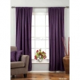 Purple Rod Pocket Velvet Curtain / Drape / Panel - Piece