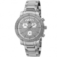 Joshua & Sons Women's Diamond Chronograph Stainless Steel Silvertone Watch