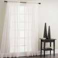 Croscill White Sheer Mist Window Panel