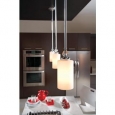 Englehorn 1-light Chrome/ Etched Glass Mini-pendant