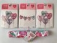 Set Of 2 Valentine's Day Dish Towels Hearts Bff Grl Pwr Purple