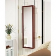 Over-the-Door Mirrored Jewelry Armoire Cherry