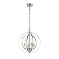 Chloe Osbert Collection 4-light Brushed Nickel Pendant