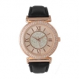 Olivia Pratt Elegant Center Sparkle Leather Watch