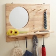 Simple Living Her Rubberwood Mirror