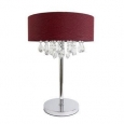 Elegant Designs Romazzino Chrome Finished Crystal Table Lamp