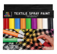 Kid Made Modern Textile Permanent Fabric Spray Paint Markers - 9 Color Pack