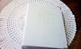 Mini Binder White 7" X 9" " Amazing Ideas" Inside Pink & Gold Organize Plan.