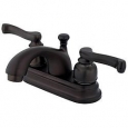 Royale Dark Oil-rubbed Bronze French Handles Bathroom Faucet