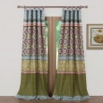 Greenland Home Fashions Shangri-La 4-Piece Window Curtain Panel Set