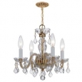 Crystorama Lighting Group 1064-CL-SAQ Traditional Crystal 4 Light 15