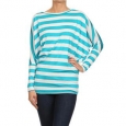 MOA Collection Women's Bulgaria Striped Long Sleeve Top