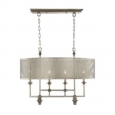 Savoy House Structure Aged Steel 4-light Chandelier