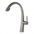 Stainless Steel Brushed Nickel Finish Pull Out Sprayer Solid Brass Kitchen / Island / Bar Faucet