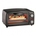 Proctor-Silex Black 4 Slice Toaster Oven w/ Broiler