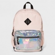 Women's Nylon Backpack With Iridescent Pocket - Mossimo Supply Co.&153; Pink