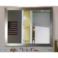 American Made Rayne Modern Stainless Silver Wall/ Vanity Mirror