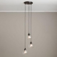 Uptown 3-light Clear Globe Cluster Pendant