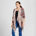 Women's Drapefront Fringe Cardigan Knox Rose S, Multicolored