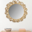 Safavieh Flora Butterfly Antique Brass 24.75-inch Mirror