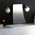 KOKOLS Chrome Wall-mount Waterfall Tub Faucet