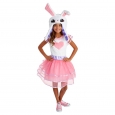 Animal Jam Girls' Bunny Costume M, Pink White